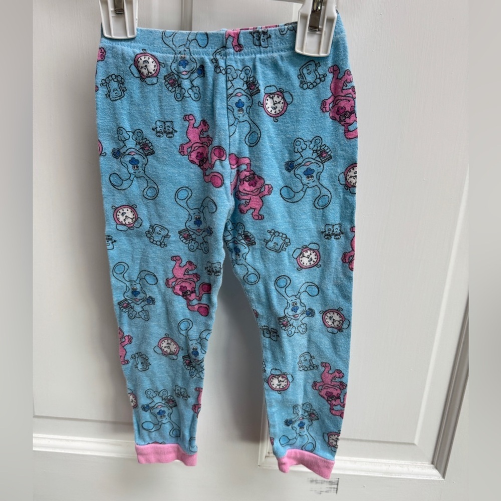 Blue’s Clues 3T Girls Blue and Magenta Fun Pajama Bottoms Pants